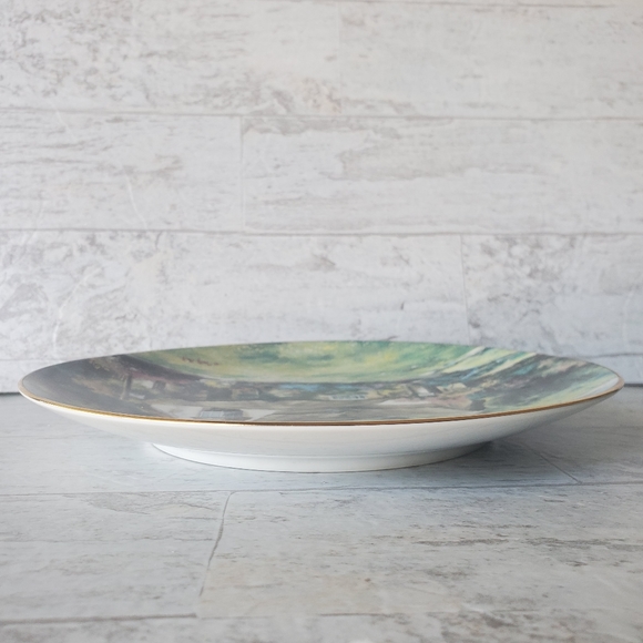 English Country Cottage Plate by Marty Bell - Picture 5 of 5